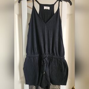 Loft Lou&Grey Black Sleeveless V-Neck Romper
